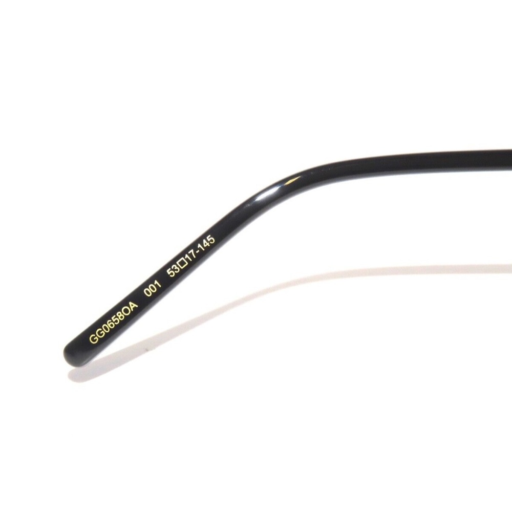 Gucci GG0658OA 0658OA 001 53 Black Gold Eyeglasses 0658 - Picture 4 of 5